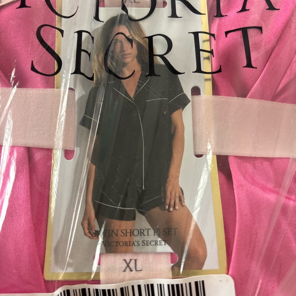 NWT Victoria's Secret Pink Satin PJ Short Set